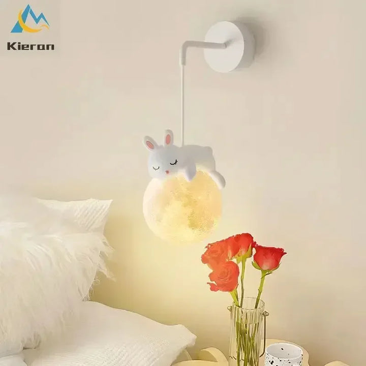 Moon LED Hanging Polar Bear, Rabbit Lamps